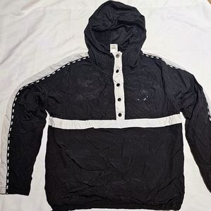 PINK Black Windbreaker